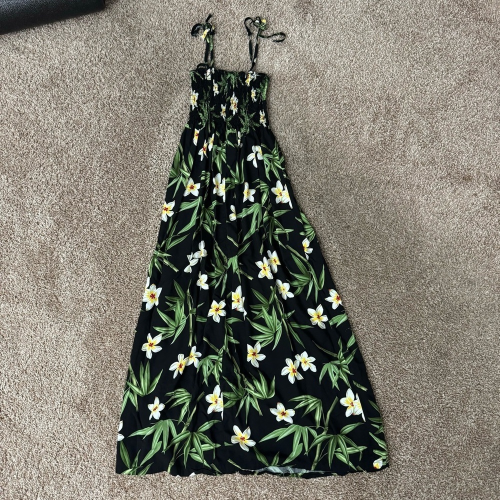 Two Palms Women’s Floral Print Spaghetti Strap Rayon Dress One‎ Size - Picture 2 of 5